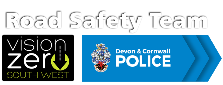 Joint logo of Vision Zero and Devon & Cornwall Police