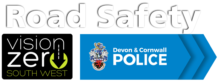 Joint logo of Vision Zero and Devon & Cornwall Police